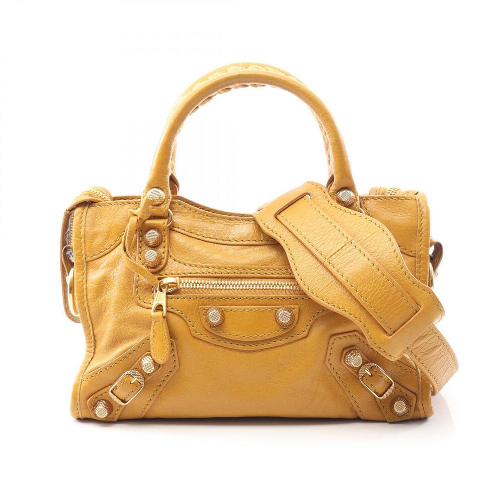 Balenciaga Giant City Handbag Leather Brown